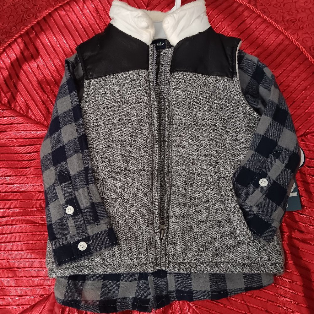 Little Rebels Plaid Shirt and Jacket